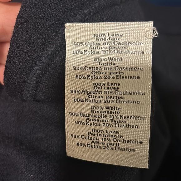 HERMÈS BLACK KNIT SWEATER W/ORANGE ZIP DETAIL (women listing/unisex) - Picture 9 of 16